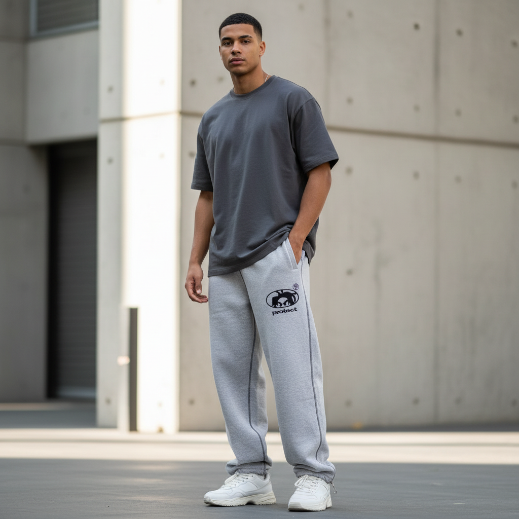 Pantaloni da jogging larghi a righe retrò Y2K – Abbigliamento urbano unisex Harajuku