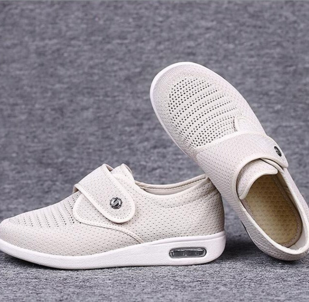 Women's Diabetic Walking Shoes - Extra Wide Arch Support Loafers