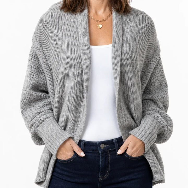 Women’s Draped Cardigan with Relaxed Fit