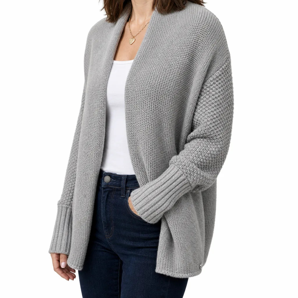 Women’s Draped Cardigan with Relaxed Fit