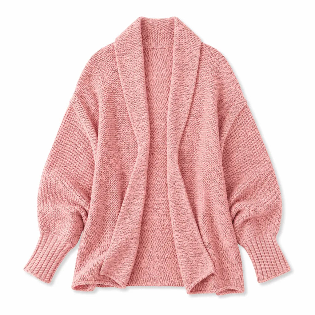 Women’s Draped Cardigan with Relaxed Fit