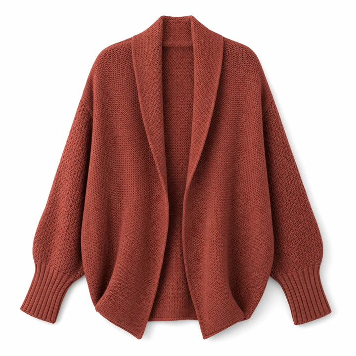 Women’s Draped Cardigan with Relaxed Fit
