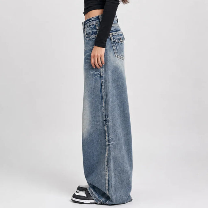 Nora | Womens Baggy Wide Leg Jeans