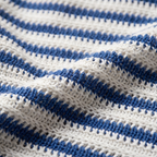 Open Knit Stripe Resort Shirt Heren Zomer Casual