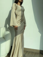 Ophelia | Women's Long Sleeve Fitted Maxi Dress
