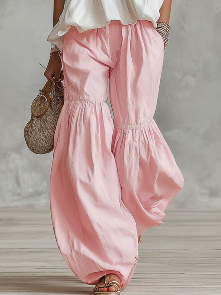 Ophira | Women's Mock Neck Sleeveless Top and Wide Leg Pants Set