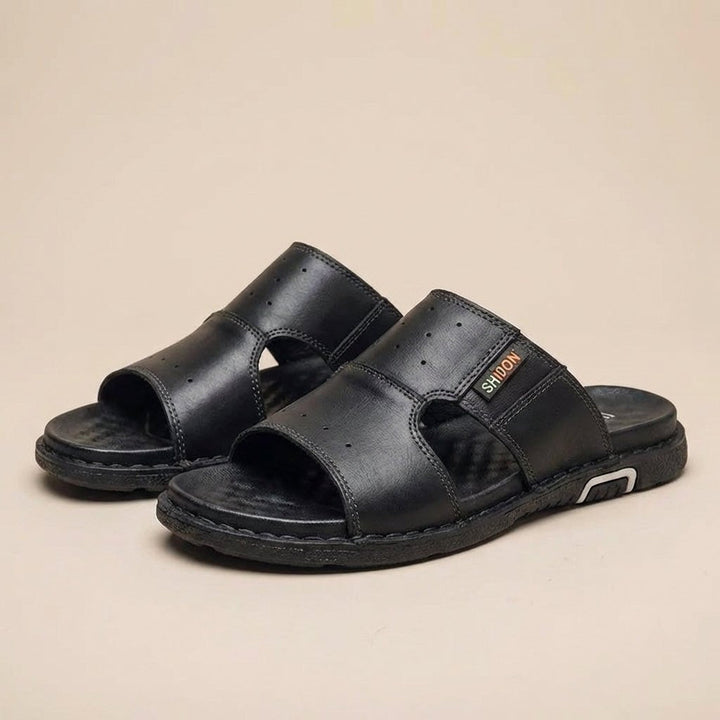 Men's Orthopedic Wide Fit Slide Sandals | Arch Support Walking Shoes
