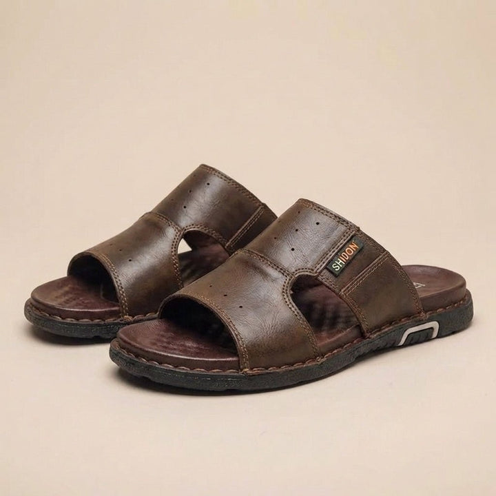 Men's Orthopedic Wide Fit Slide Sandals | Arch Support Walking Shoes