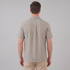 Overhemd Heren Verticale Strepen Resort Casual Zomer