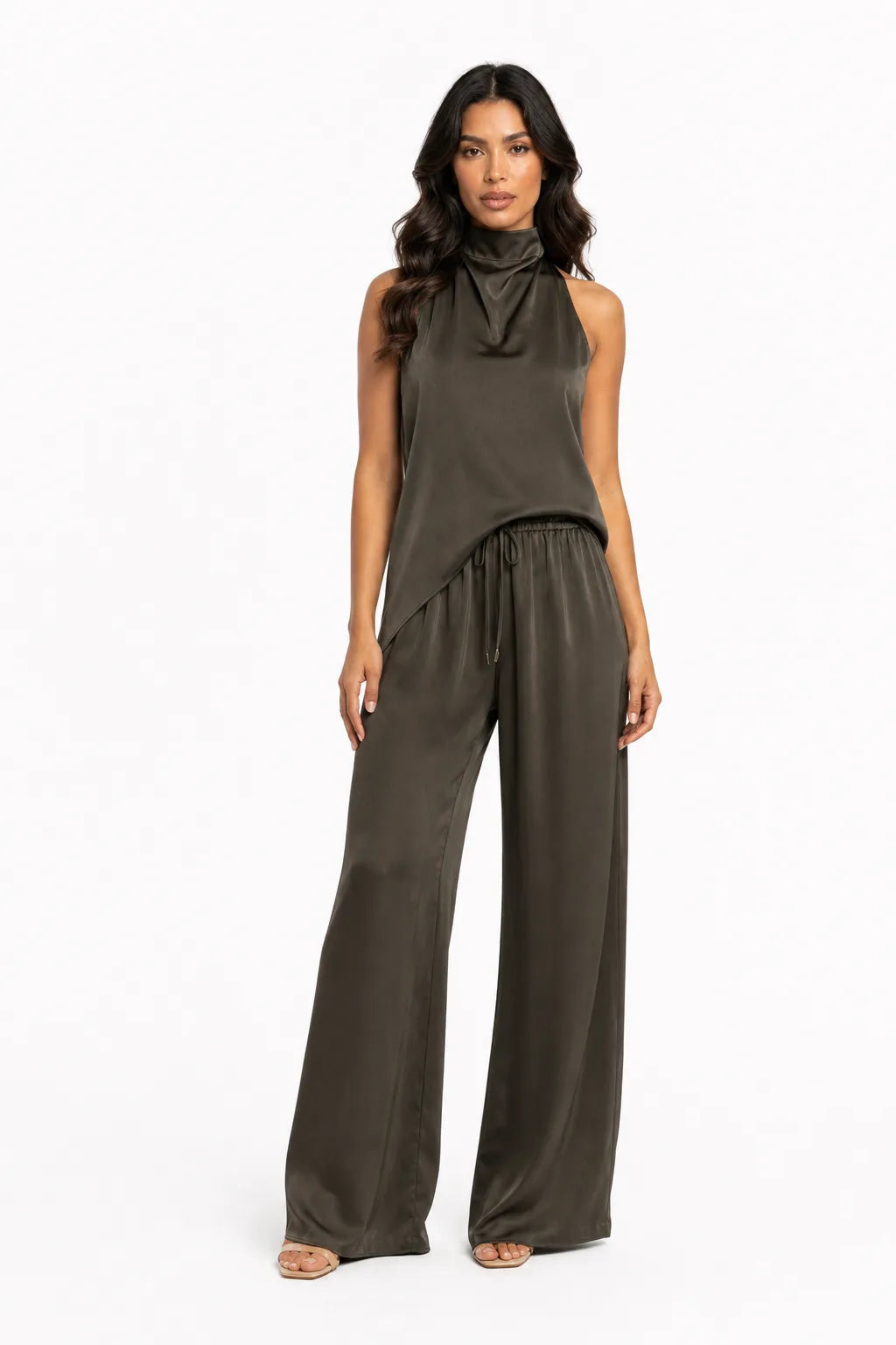 Phoebe Halter Trouser Set