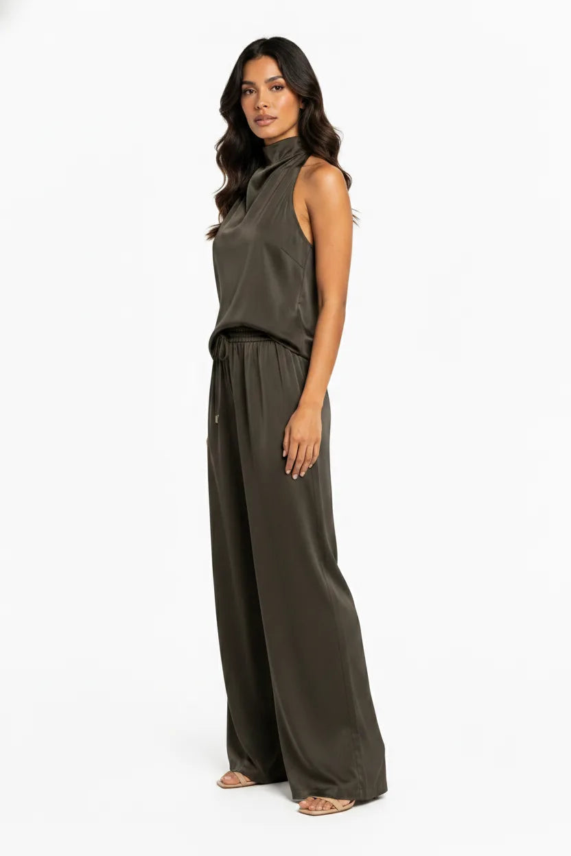 Phoebe Halter Trouser Set