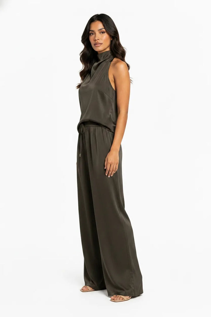 Phoebe Halter Trouser Set