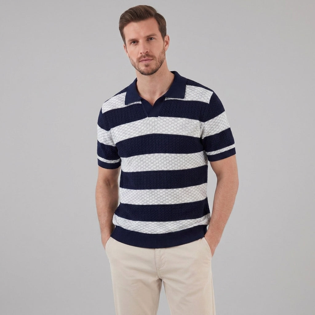 Men's Casual Short Sleeve Shirt - Lightweight Summer Button-Down