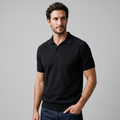 Men's Polo Shirt Open Collar Fine Knit Casual Summer