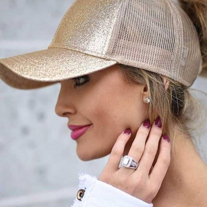 High Ponytail Baseball Cap for Women