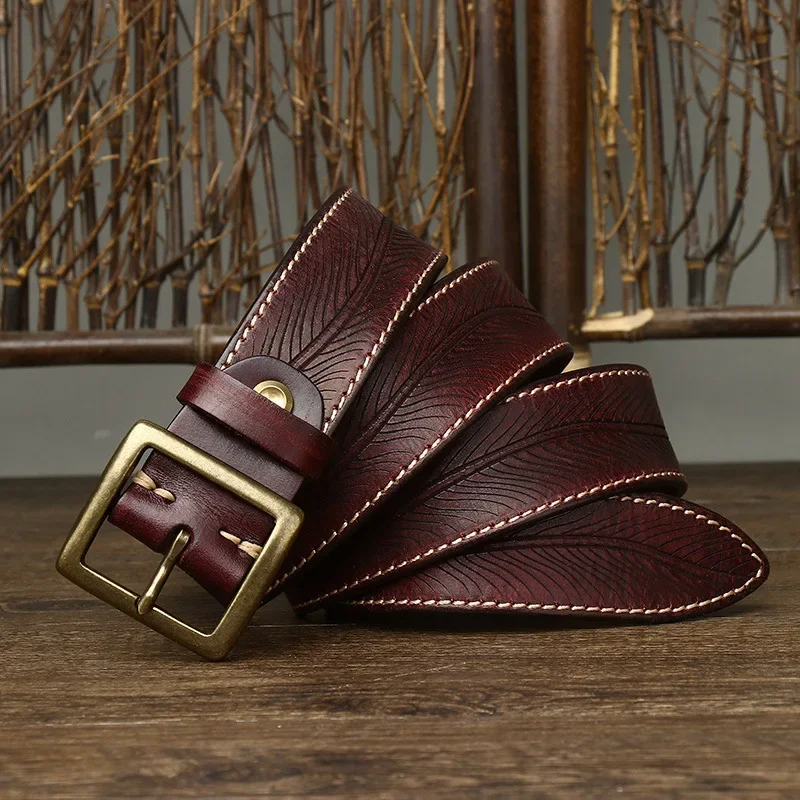 Men's Pure Cowhide Leather Belt