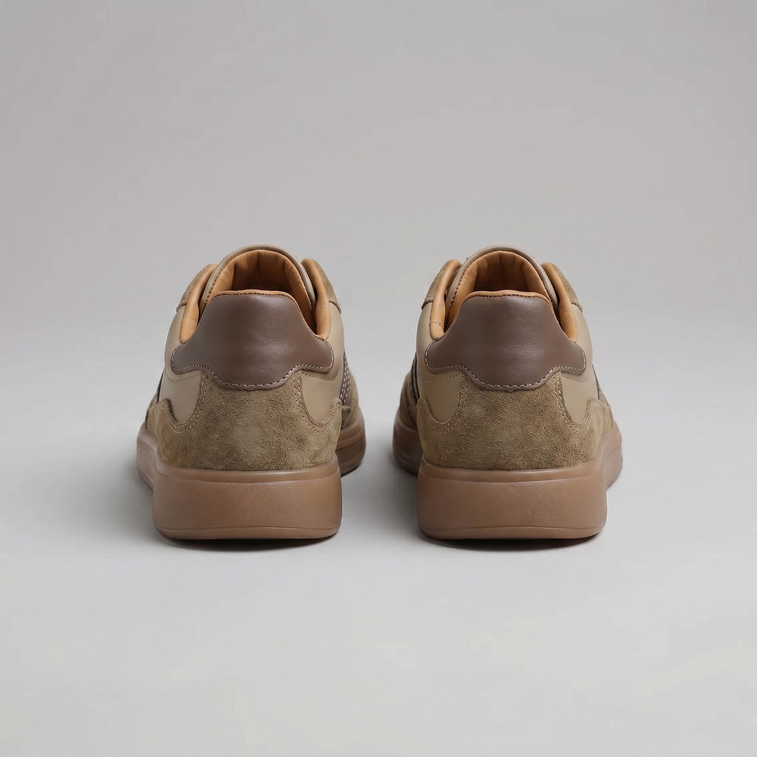 Retro Sneakers Heren Leer Casual Zomer