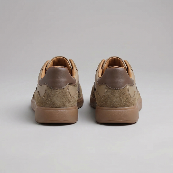 Retro Sneakers Heren Leer Casual Zomer