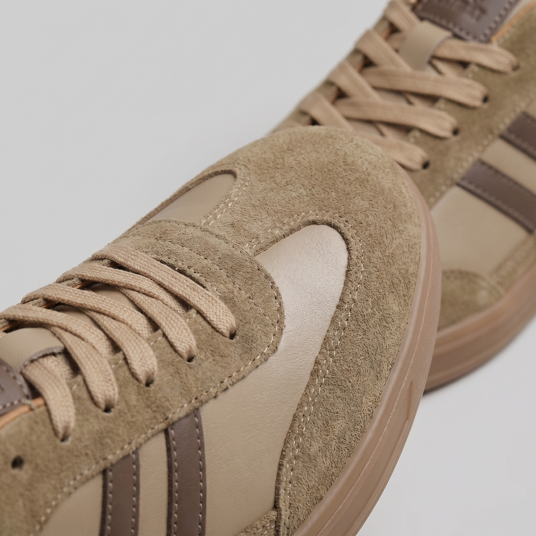 Retro Sneakers Heren Leer Casual Zomer