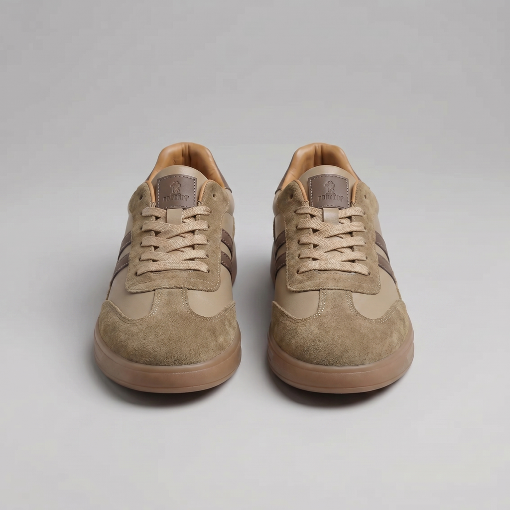 Retro Sneakers Heren Leer Casual Zomer