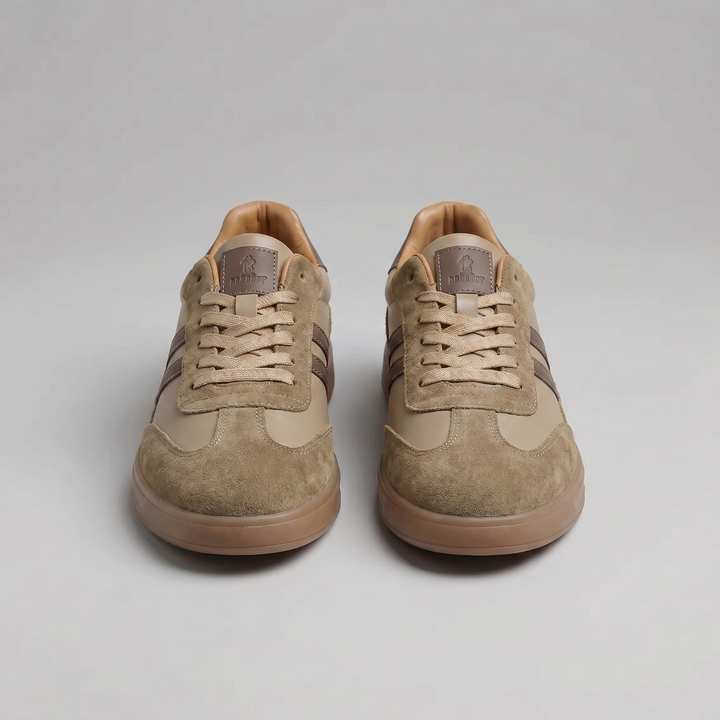 Retro Sneakers Heren Leer Casual Zomer