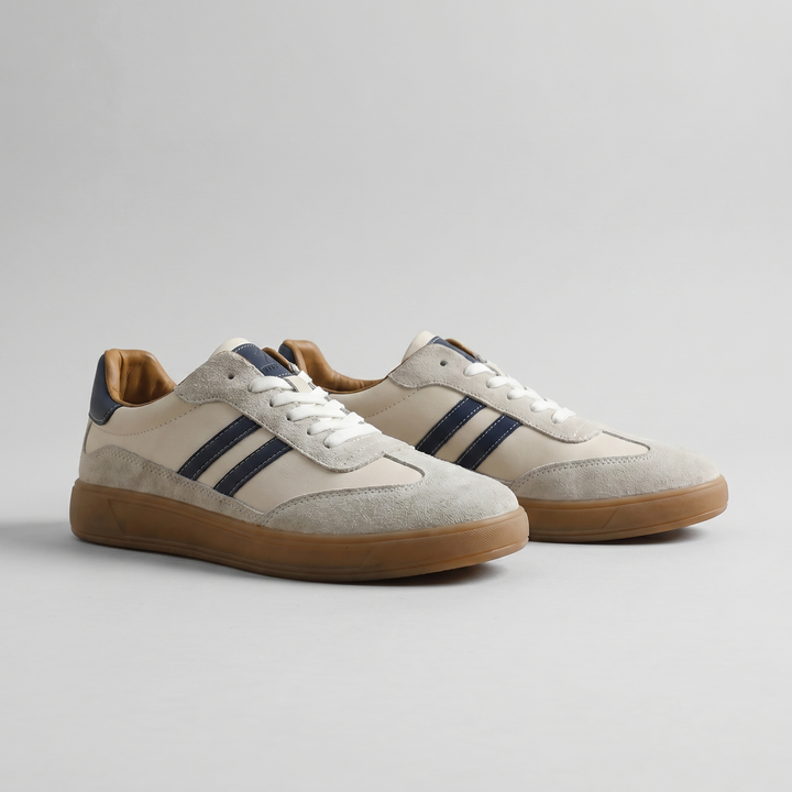 Retro Sneakers Heren Leer Casual Zomer
