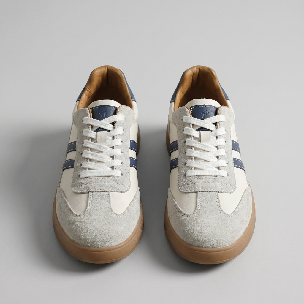 Retro Sneakers Heren Leer Casual Zomer