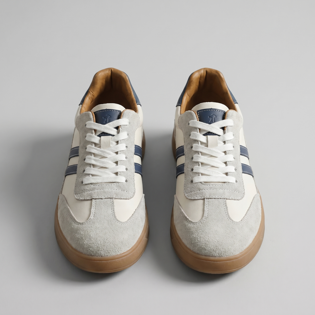 Retro Sneakers Heren Leer Casual Zomer
