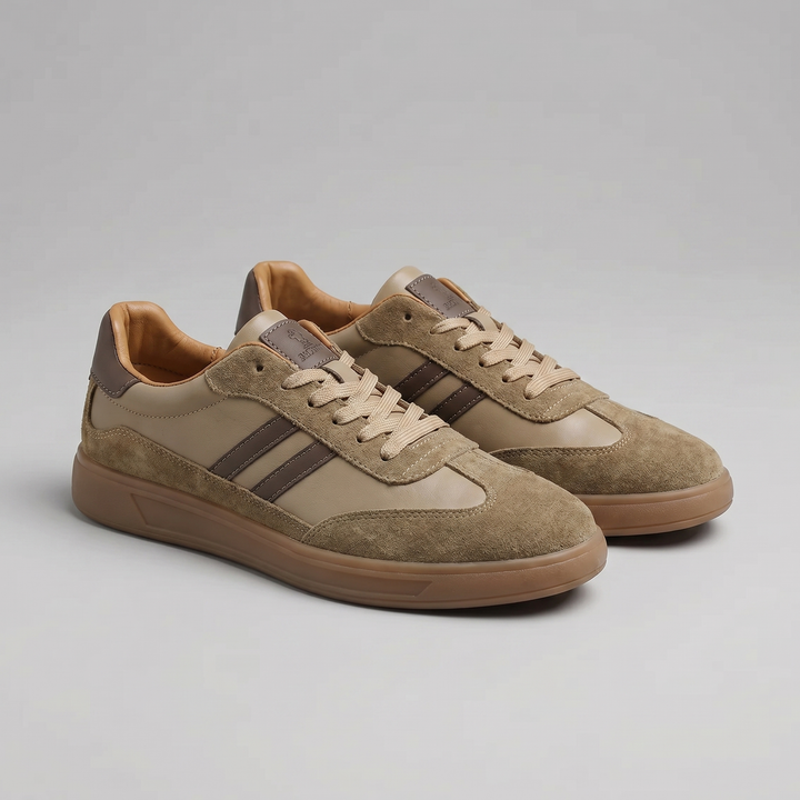 Retro Sneakers Heren Leer Casual Zomer
