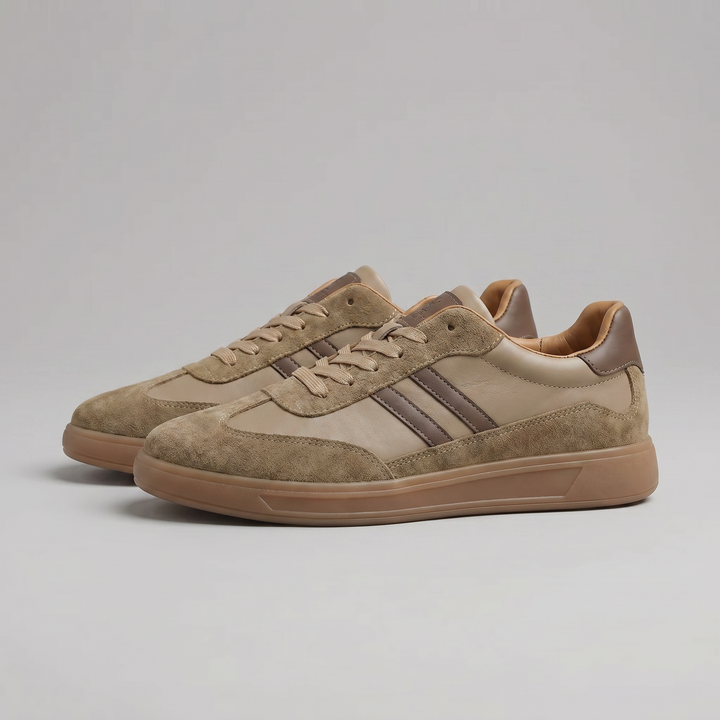 Retro Sneakers Heren Leer Casual Zomer