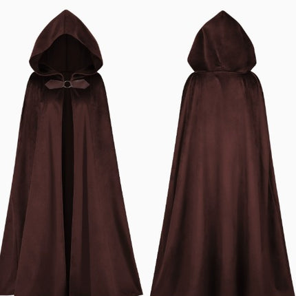 Men’s/Women’s Thick Hooded Cloak Coat – Warm Halloween Cape