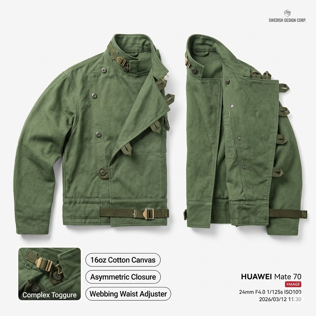 16oz Waxed Canvas Moto Jacket Men