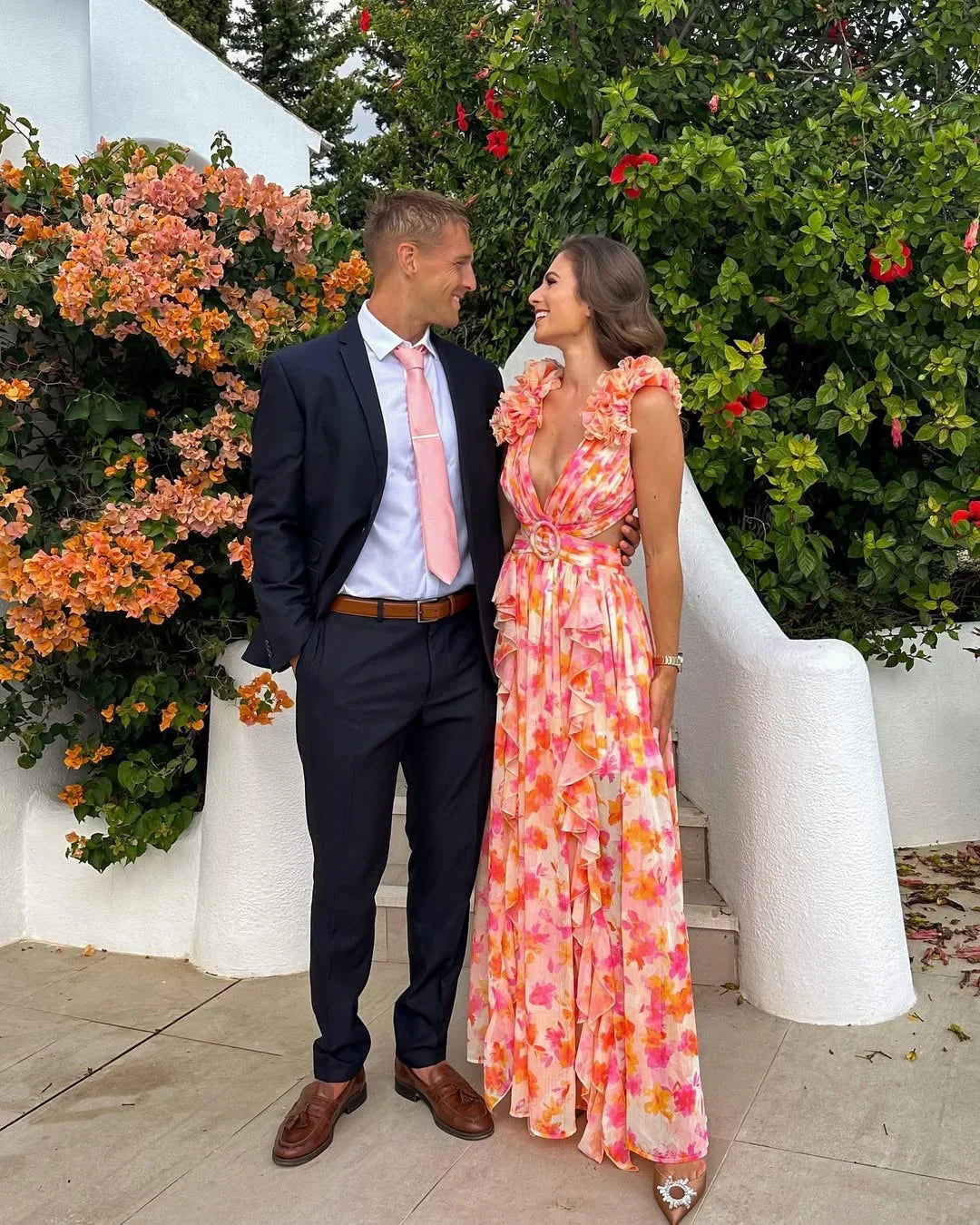 Celestine's | Floral Sleeveless Maxi Dress Wedding Guest Occasion