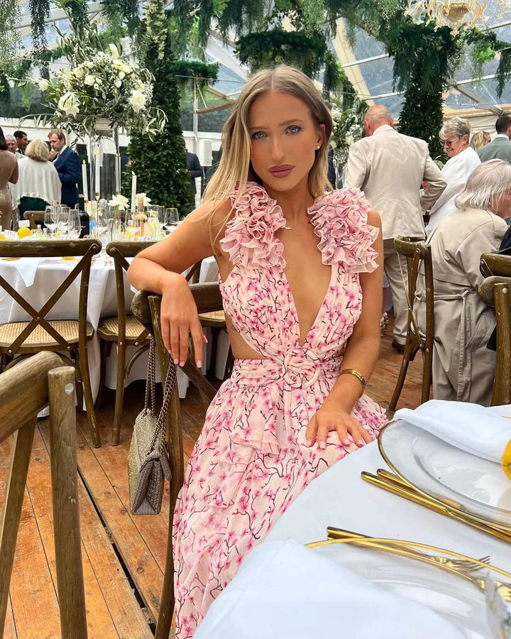 Celestine's | Floral Sleeveless Maxi Dress Wedding Guest Occasion