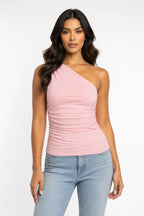 Rosa | One-Shoulder Ruched Top
