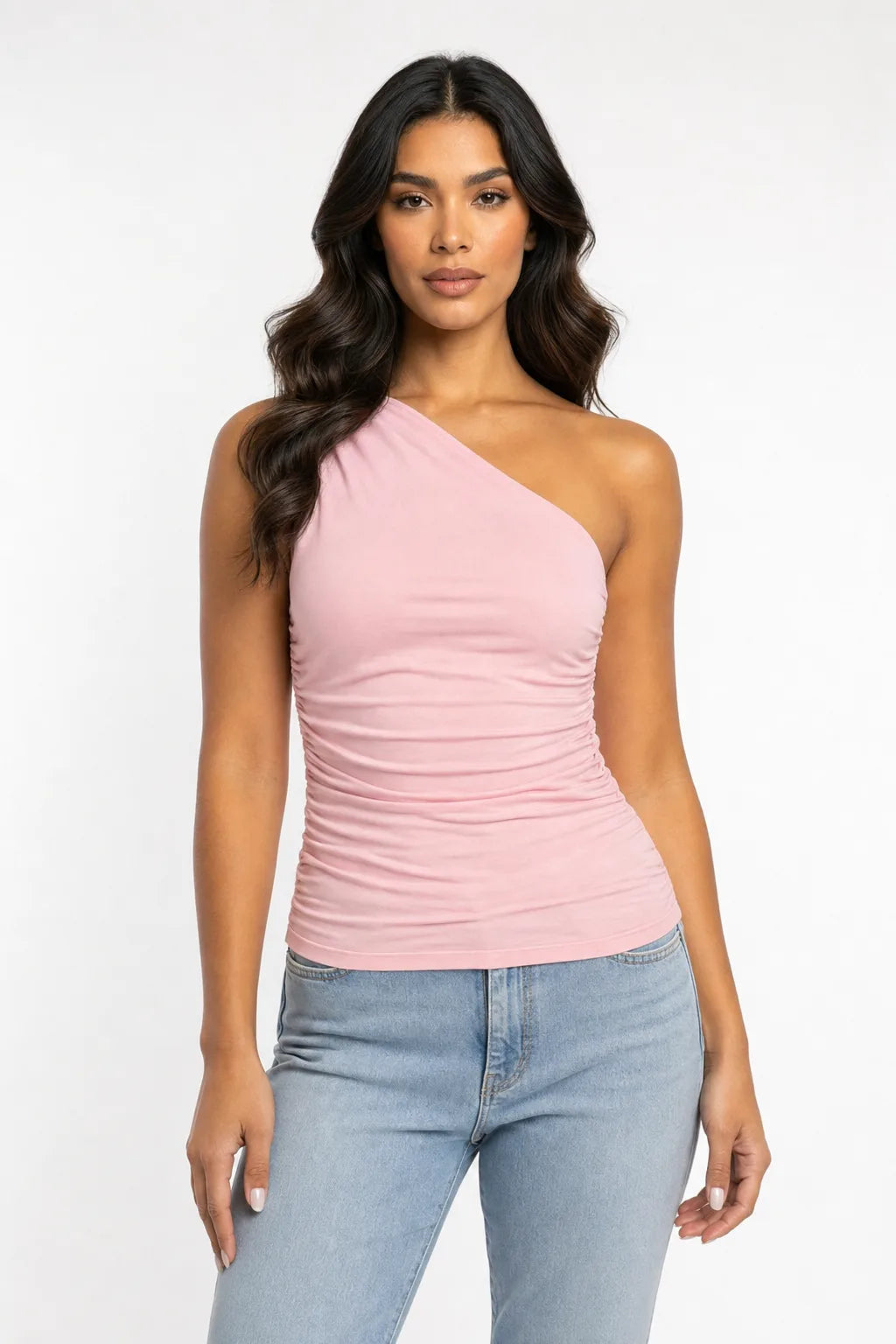Rosa | One-Shoulder Ruched Top