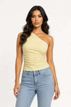Rosa | One-Shoulder Ruched Top