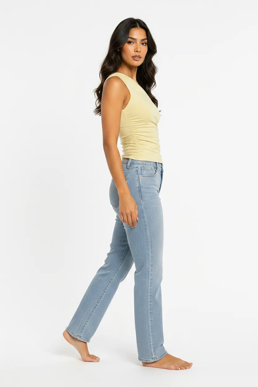 Rosa | One-Shoulder Ruched Top