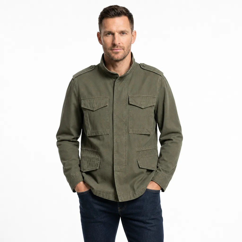 Men’s Oversized Utility Jacket for Fall