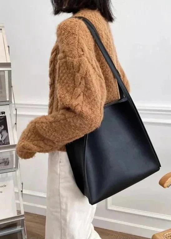Sari Tote Bag - PU Leather Structured Everyday Carry