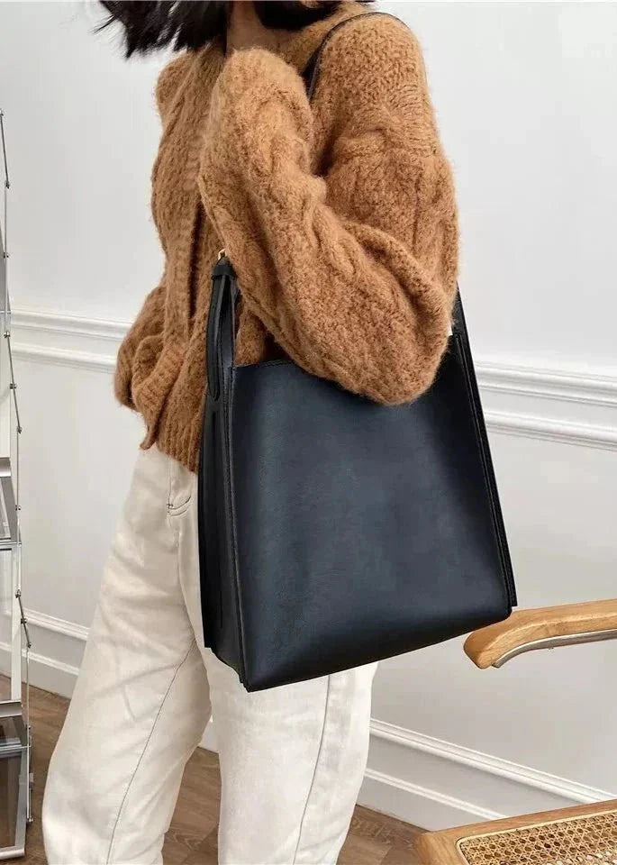 Sari Tote Bag - PU Leather Structured Everyday Carry