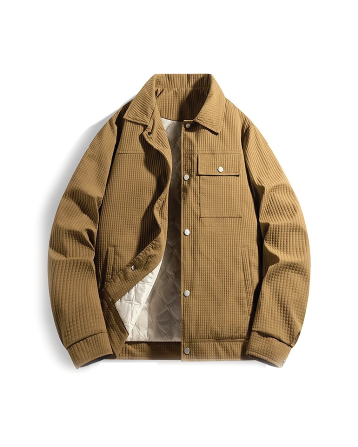 Men's Waffle Jacket – Quilted Warmth