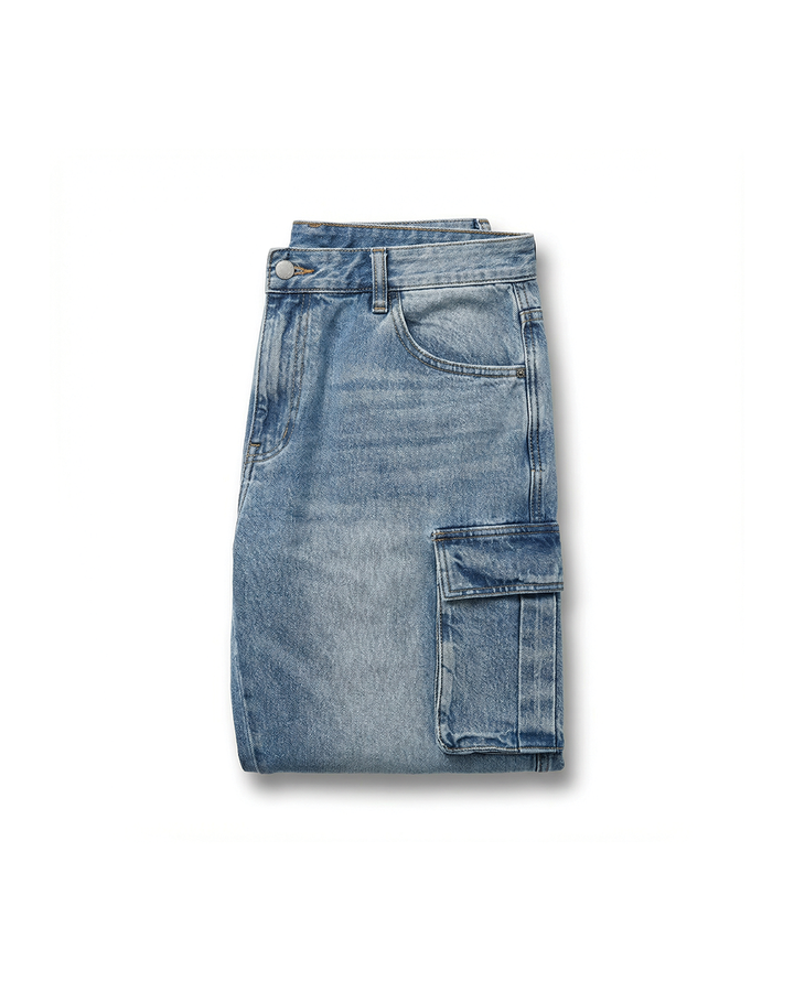 Men's Cargo Jeans – Relaxed Fit Cotton