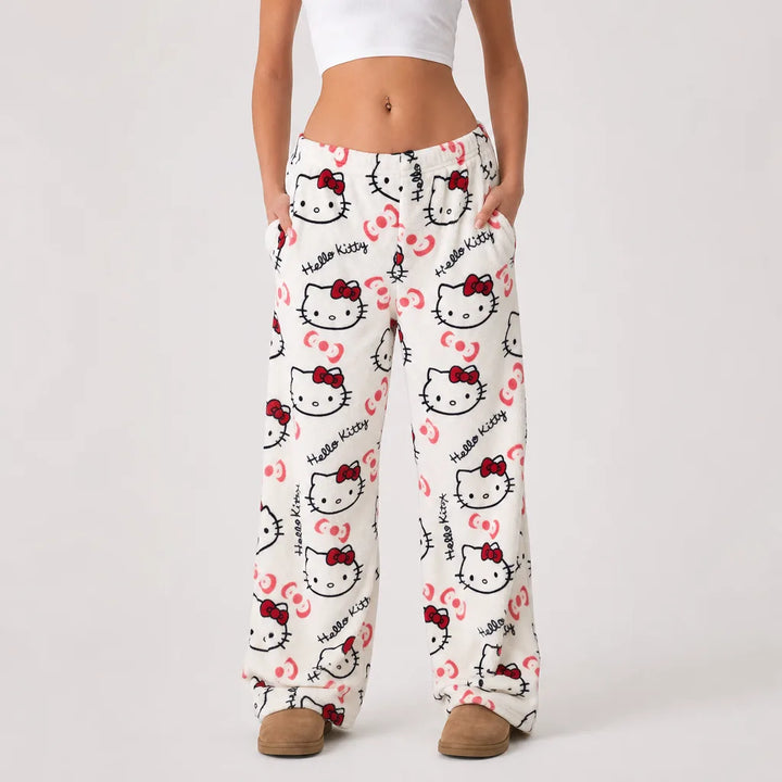 Sakura | Womens Plush Pajama Pants
