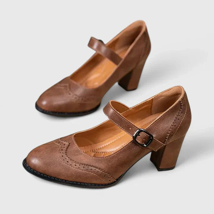 Scarlet | Women's Block Heel Mary Jane Shoes