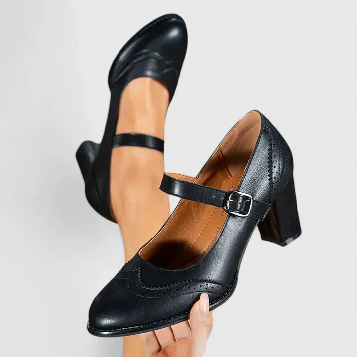 Scarlet | Women's Block Heel Mary Jane Shoes