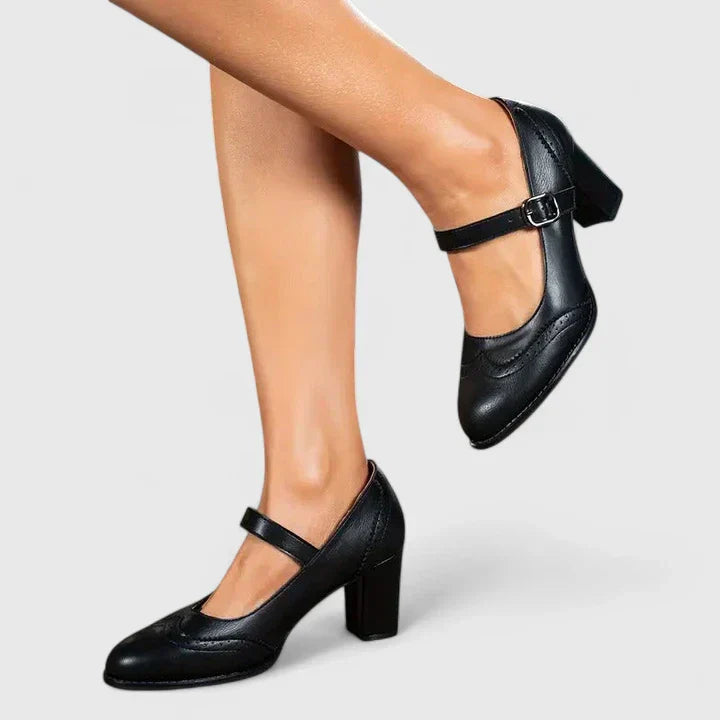 Scarlet | Women's Block Heel Mary Jane Shoes