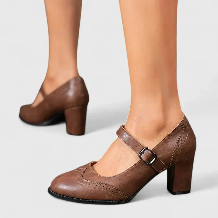 Scarlet | Women's Block Heel Mary Jane Shoes