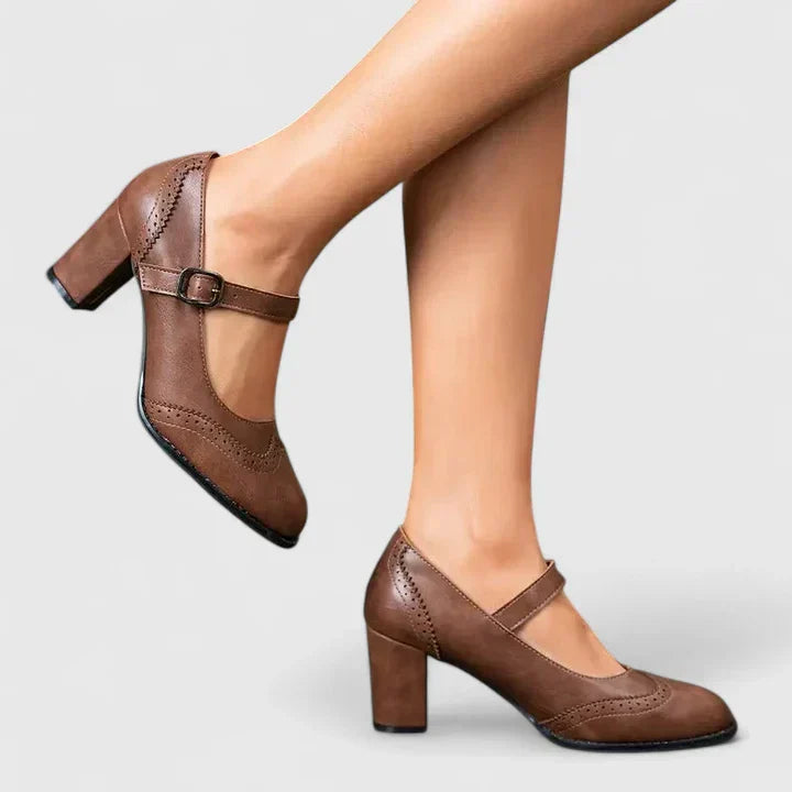 Scarlet | Women's Block Heel Mary Jane Shoes