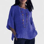 Serena | Women's Round Neck 3/4 Sleeve Blouse